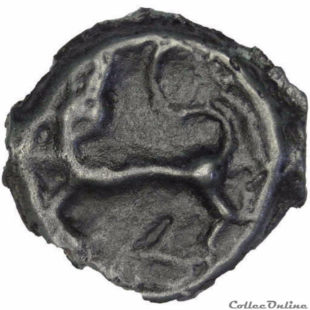 DT 692 potin à l'Y ( incertaine parisii ) monnaie antique gauloise dt 692 potin a y incertaine parisii