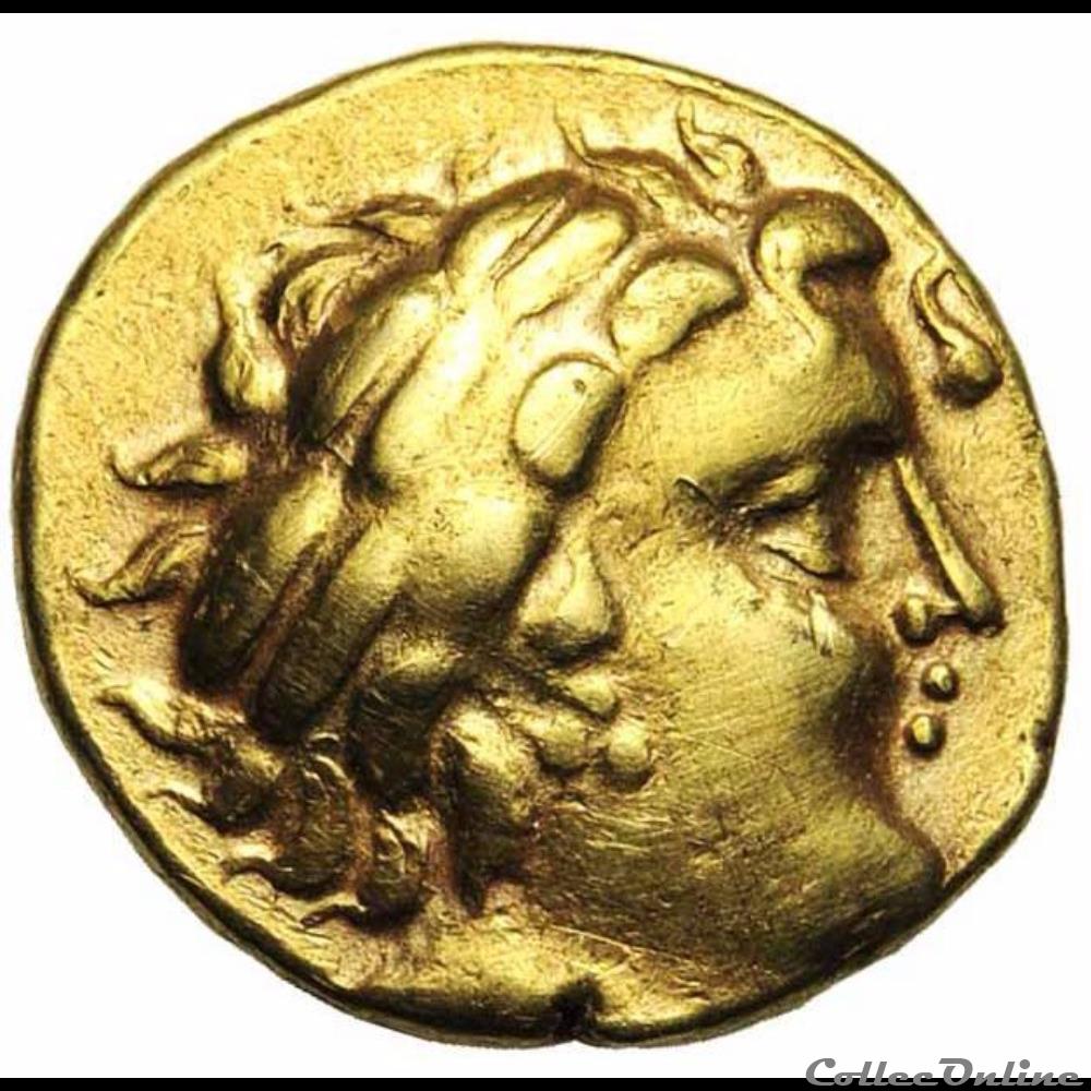 Série 290 DT 2143 Statère au personnage allongé monnaie antique gauloise serie 290 dt 2143 statere au personnage allonge