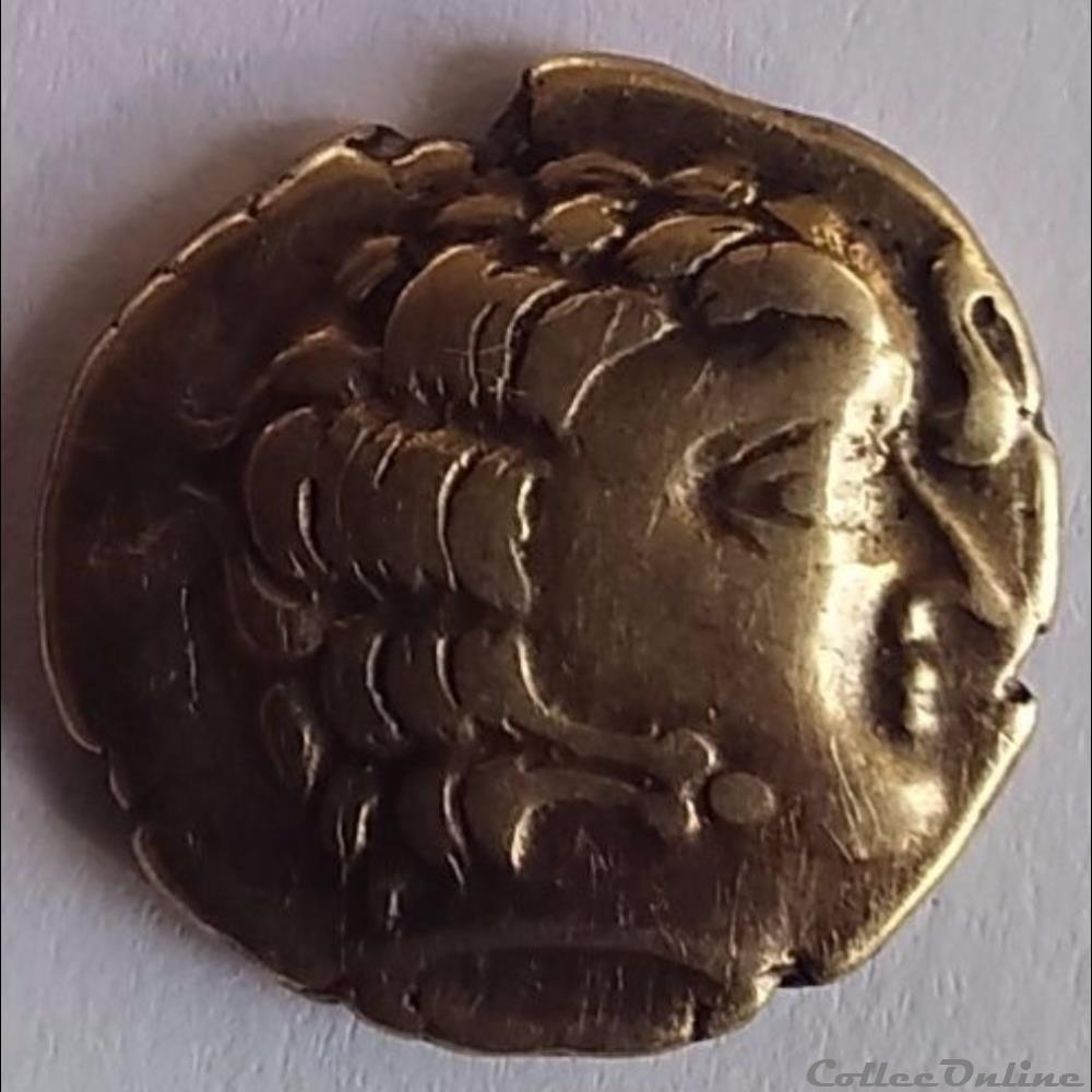 Série 290 DT 2143 Statère au personnage allongé monnaie antique gauloise serie 290 dt 2143 statere au personnage allonge