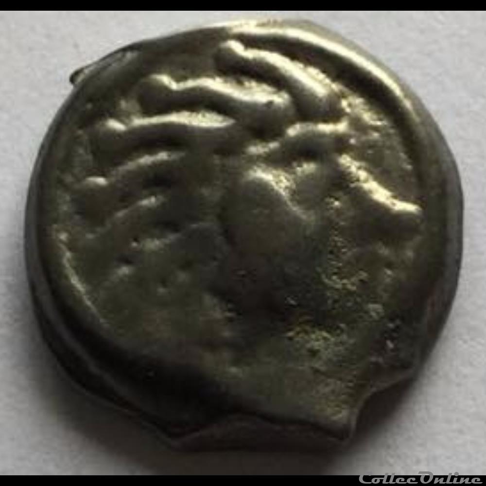 Série 559 DT 2640 Potin à la tête d'indien monnaie antique gauloise serie 559 dt 2640 potin a la tete indien