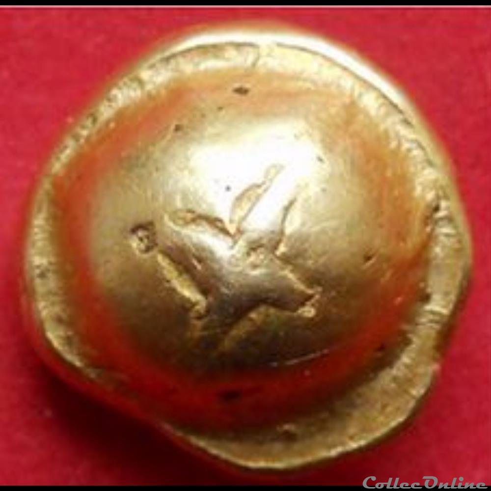 monnaie antique gauloise serie 493 dt 2537 statere globulaire a la croix