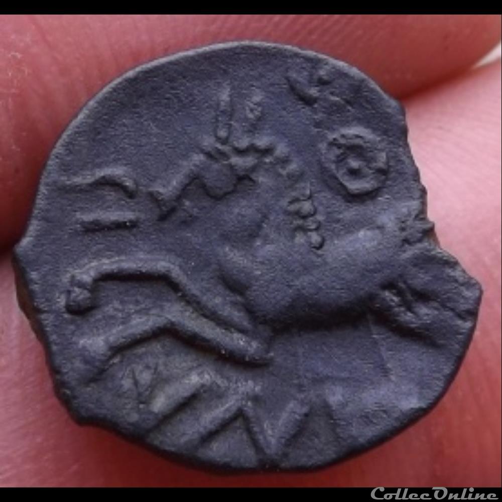DT 3476 var Bronze SIIVNI monnaie antique gauloise dt 3476 var bronze siivni
