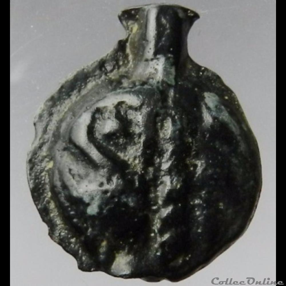 Série 38 ( classe Ip ) Potin à la tête d'indien monnaie antique gauloise serie 38 classe ip potin a la tete indien