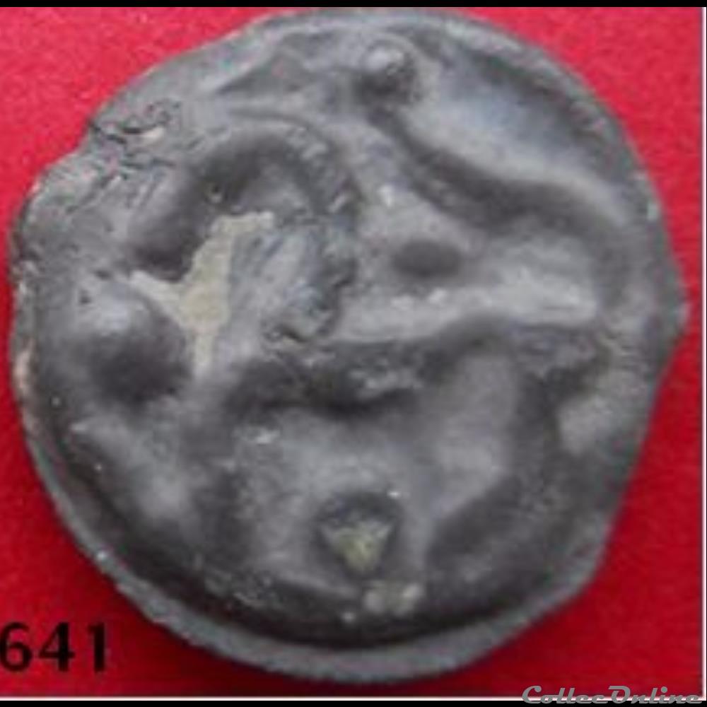 Série 559 DT 2640 Potin à la tête d'indien monnaie antique gauloise serie 559 dt 2640 potin a la tete indien