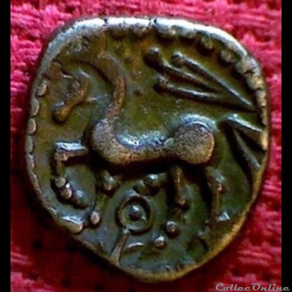 Série 1091 DT 3436 Quinaire au glaive / fleur ? monnaie antique gauloise serie 1091 dt 3436 quinaire au glaive fleur