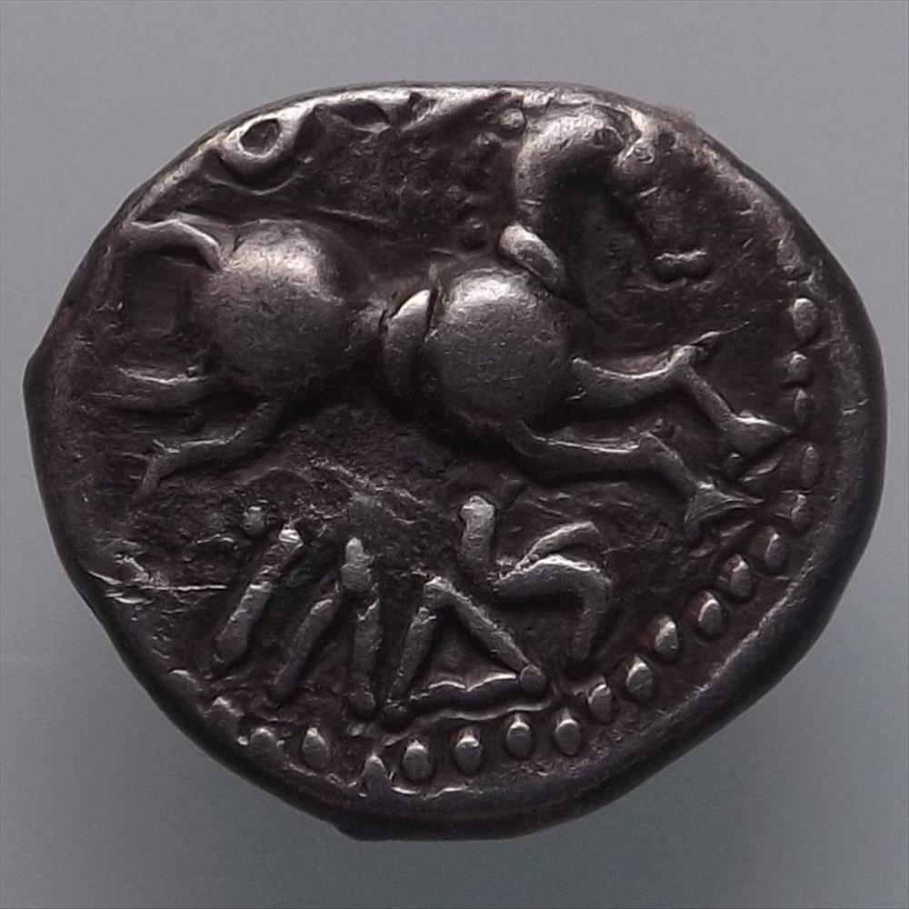 Série 944 DT 3245 Quinaire Q.DOCI / SAMF ( cheval à droite ) monnaie antique gauloise serie 944 dt 3245 quinaire q doci samf cheval a droite