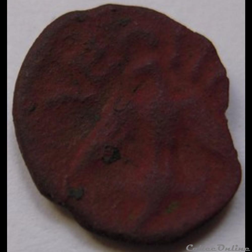 monnaie antique gauloise serie 989 dt 3276 bronze seciscv a la tete de face