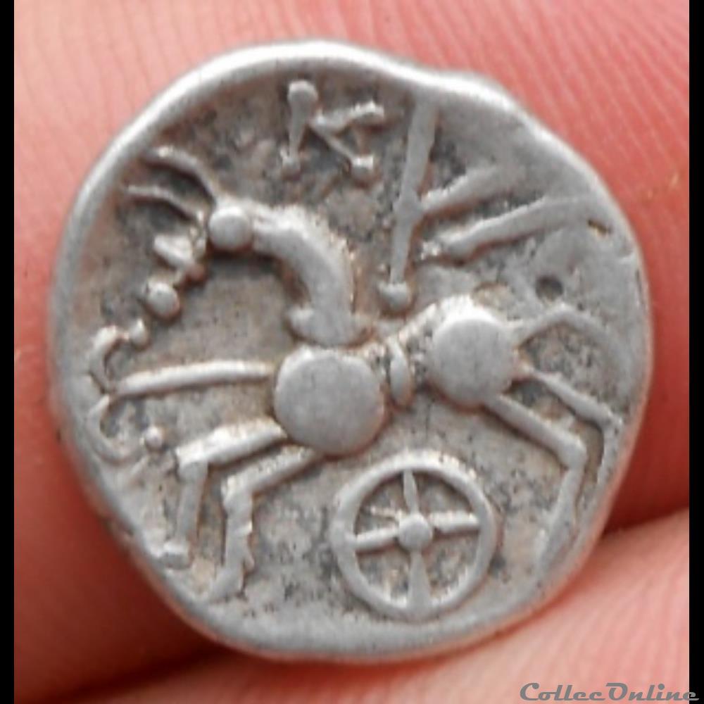DT série 884 Quinaire KALETEDOY monnaie antique gauloise dt serie 884 quinaire kaletedoy