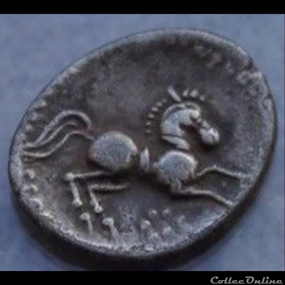 Série 971 DT 3266 Quinaire SANTONOS au droit ( incertaine Santons ) monnaie antique gauloise serie 971 dt 3266 quinaire santonos au droit incertaine santons