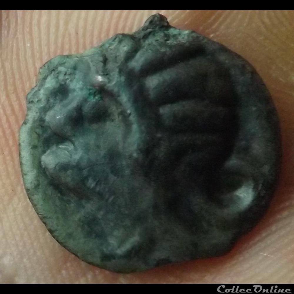 monnaie antique gauloise dt 229 potin au taureau et au lys