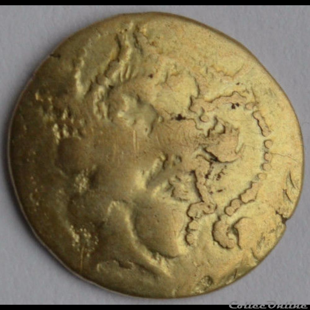 Quart de statère incertaine baiocasse / venetes monnaie antique gauloise quart de statere incertaine baiocasse venetes