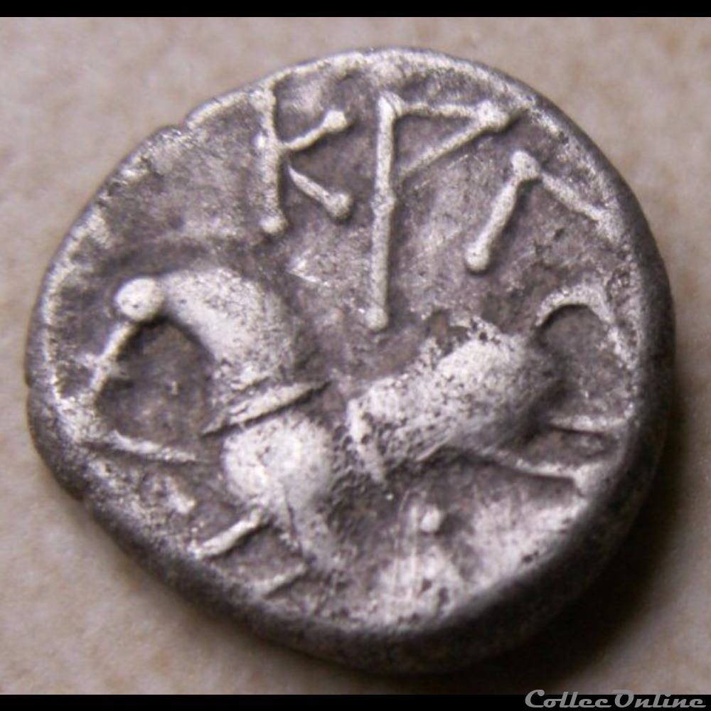 DT série 884 Quinaire KALETEDOY monnaie antique gauloise dt serie 884 quinaire kaletedoy