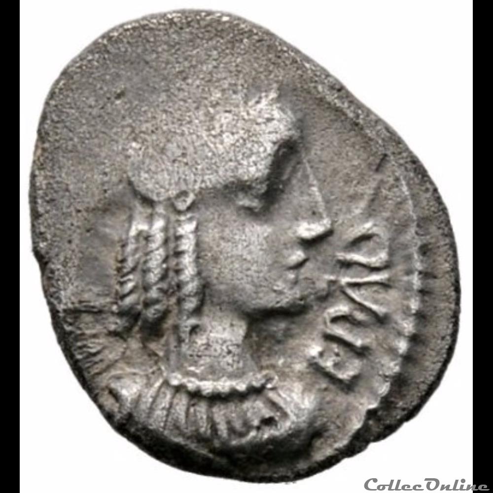 série 1229 DT 3605 quinaire EPAD au guerrier monnaie antique gauloise serie 1229 dt 3605 quinaire epad au guerrier