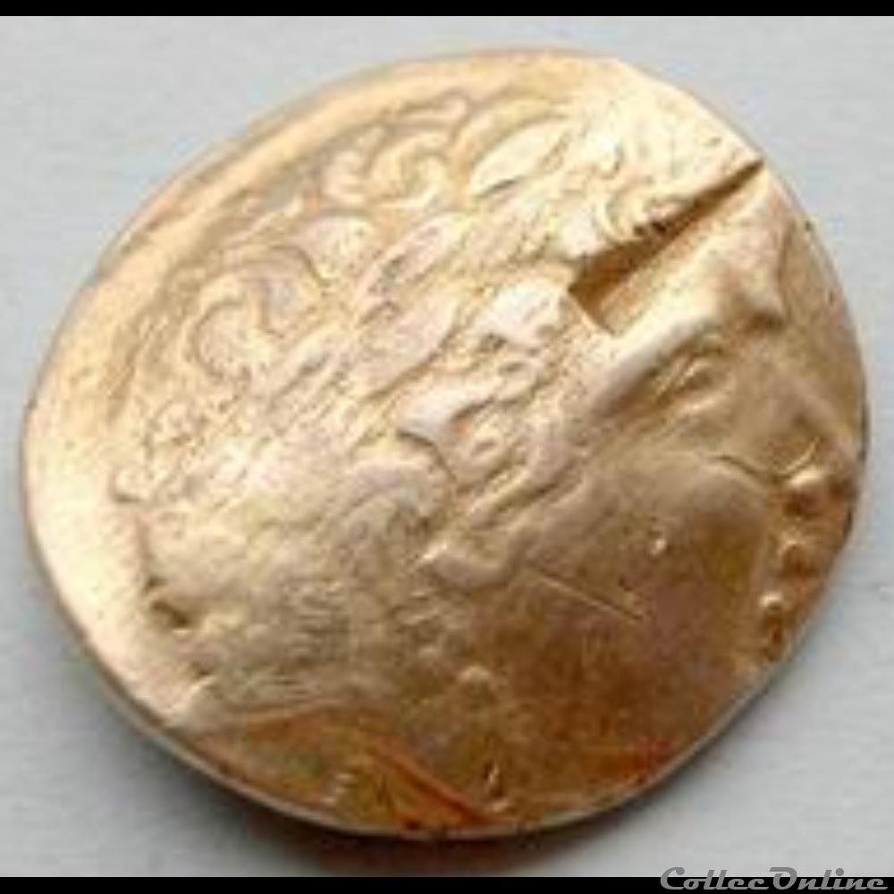 statère du groupe de Normandie monnaie antique gauloise statere du groupe de normandie