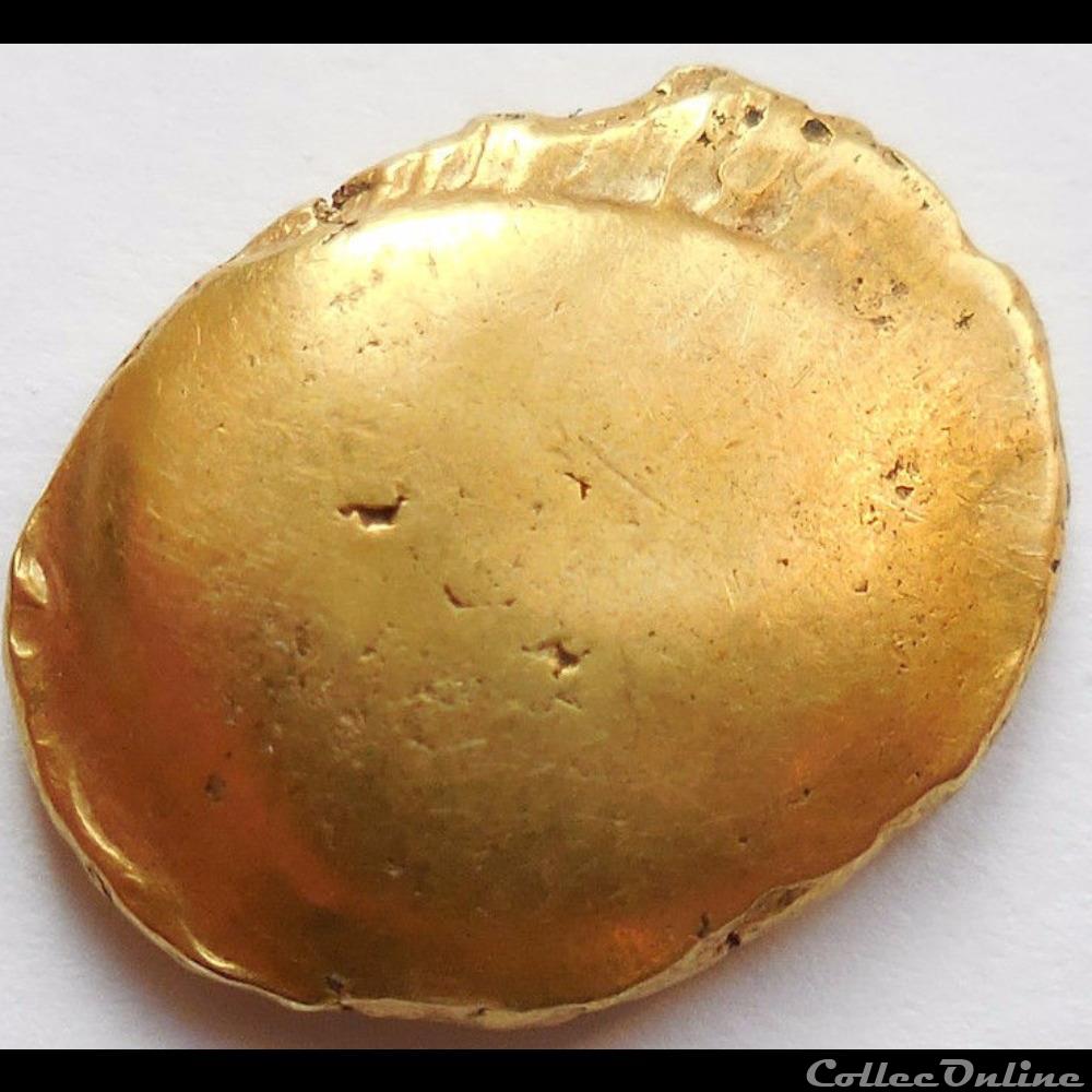 série 40 statère uniface au cheval sans S monnaie antique gauloise serie 40 statere uniface au cheval sans s
