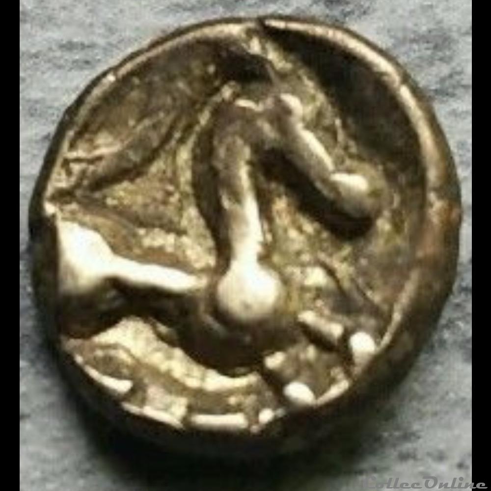 Série 30 DT 186 Quart de statère dit "aux arcs de cercle" à la griffe " " aux segments " monnaie antique gauloise serie 30 dt 186 quart de statere dit aux arcs de cercle a la griffe aux segments