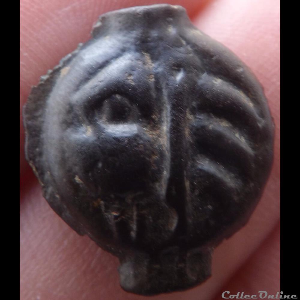 Série 38 ( classe Ib ) Potin à la tête d'indien monnaie antique gauloise serie 38 classe ib potin a la tete indien