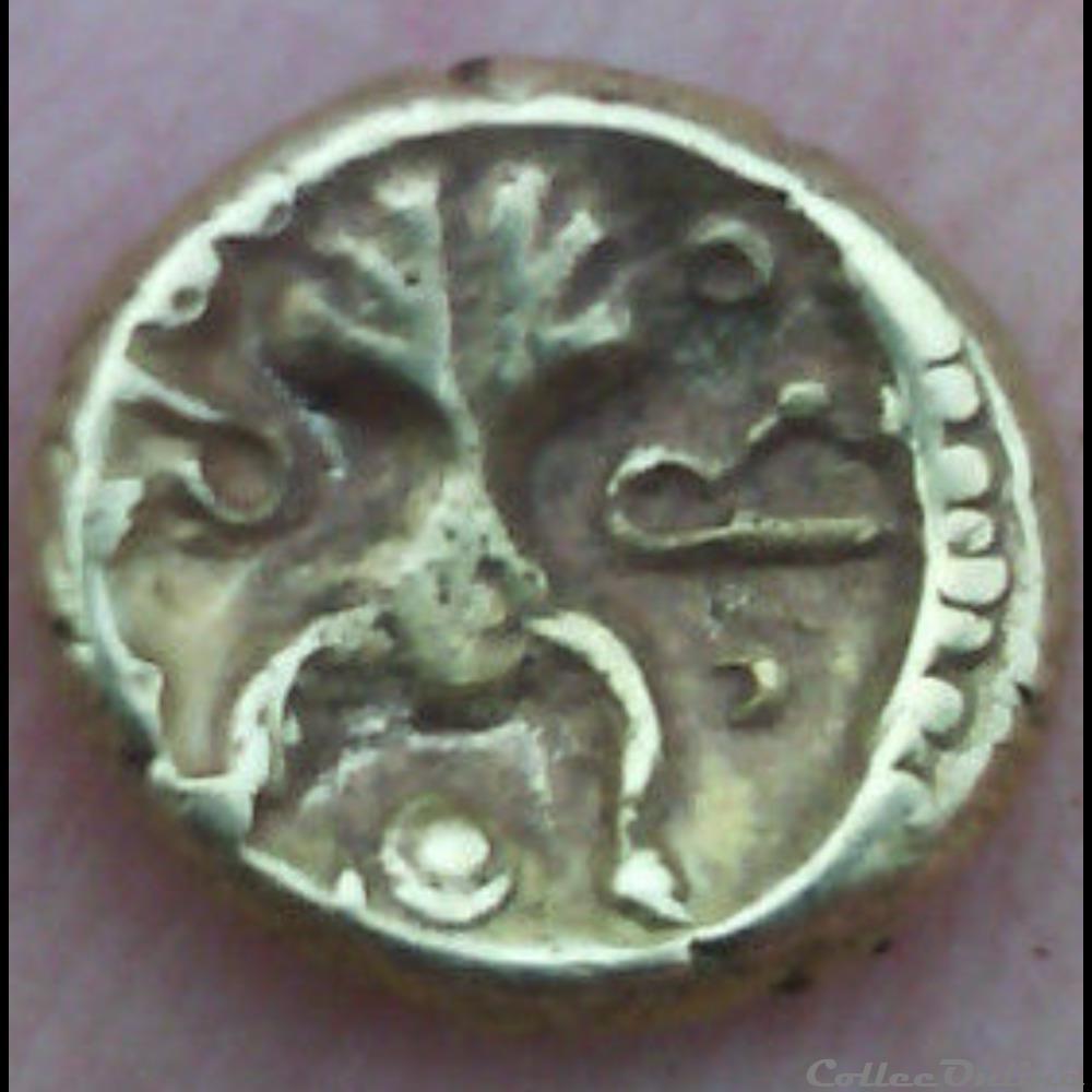 Série 41 quart de statère à l'arbre monnaie antique gauloise serie 41 quart de statere a arbre