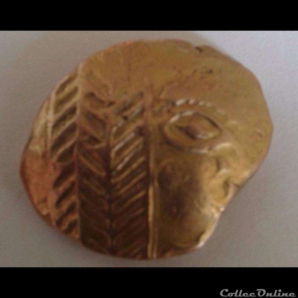 Série 21 DT 137 statère d’or au cheval retourné, monnaie antique gauloise serie 21 dt 137 statere d or au cheval retourne