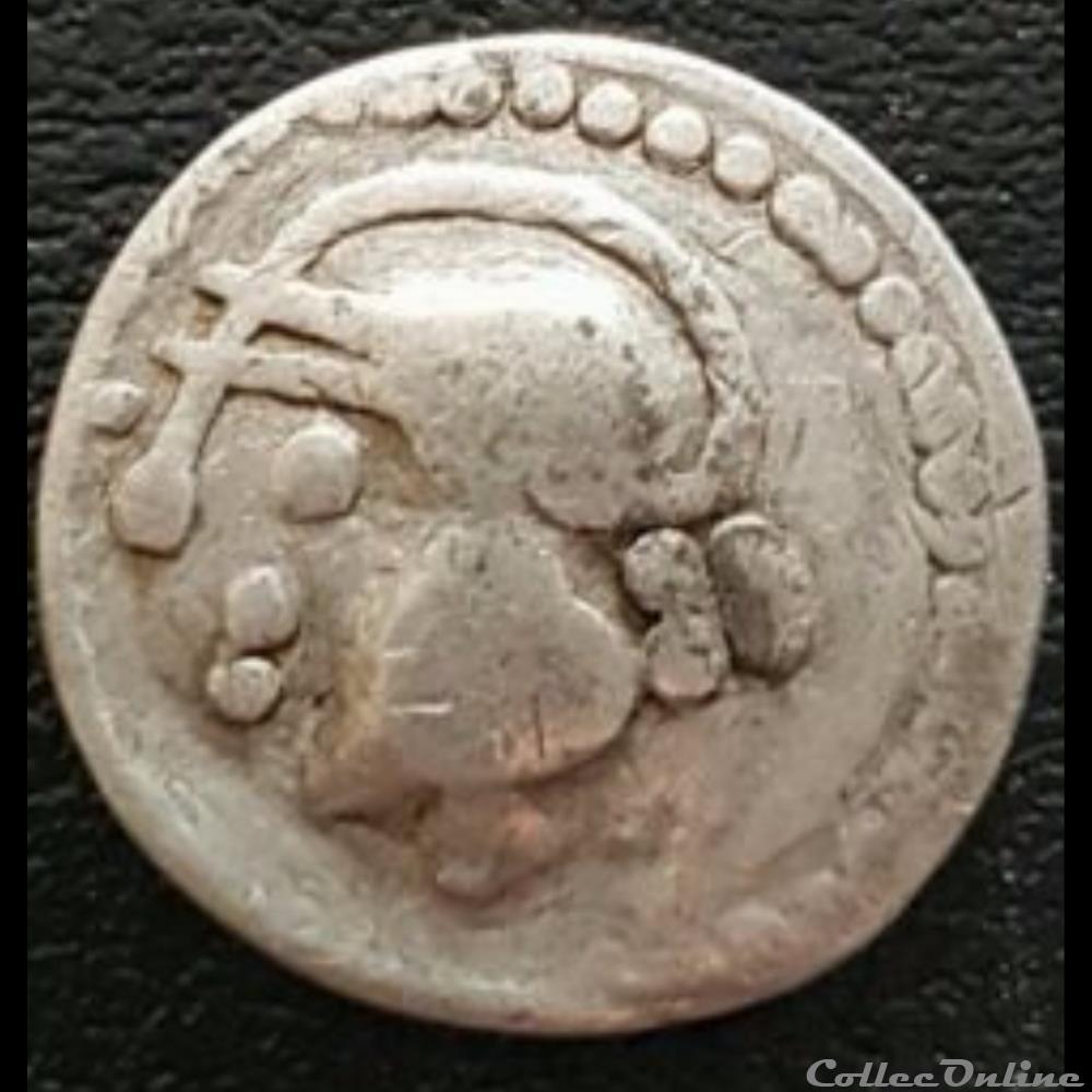 Série 881 DT 3190 Quinaire à la tête casquée monnaie antique gauloise serie 881 dt 3190 quinaire a la tete casquee