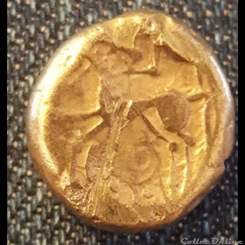 Série 875 DT 3181 Statère au triskèle type de Chenoves monnaie antique gauloise serie 875 dt 3181 statere au triskele type de chenoves