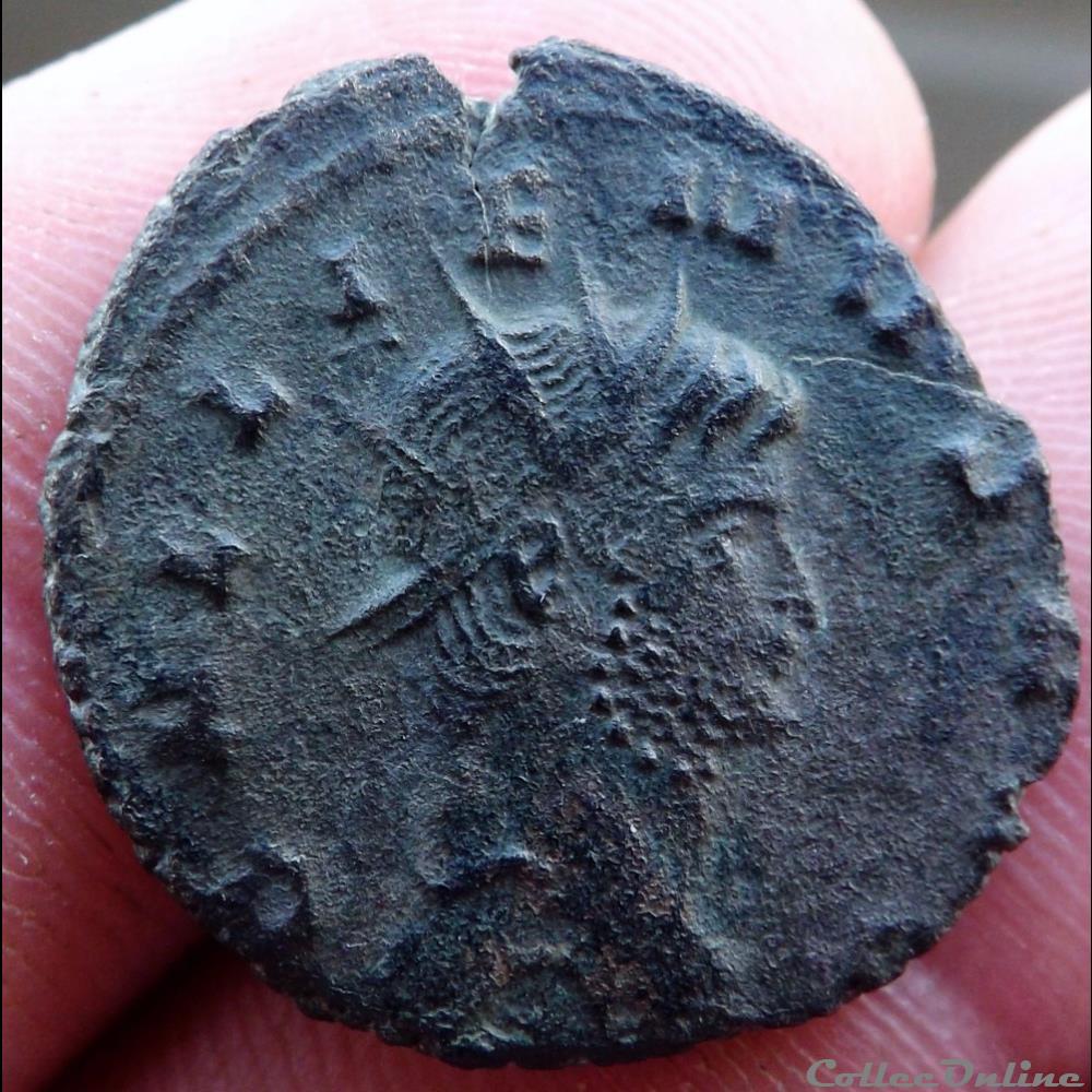 monnaie antique romaine gallien au taureau a droite