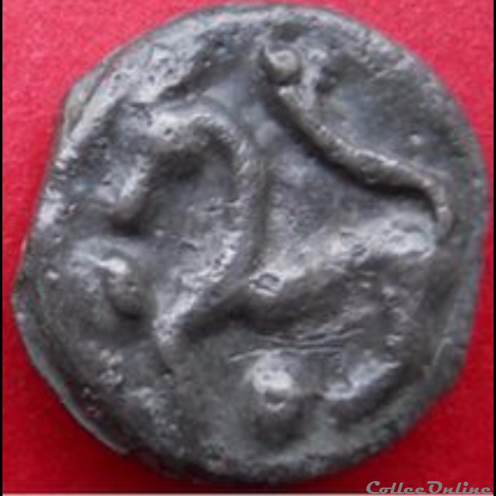 Série 559 DT 2640 Potin à la tête d'indien monnaie antique gauloise serie 559 dt 2640 potin a la tete indien