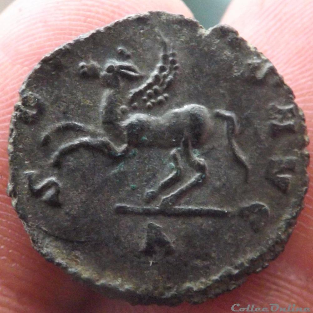 monnaie antique romaine gallien au pegase a gauche