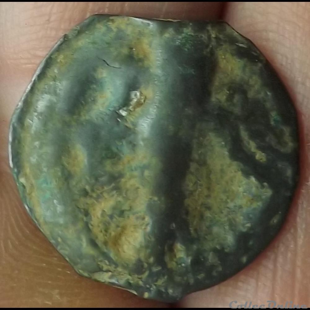 monnaie antique gauloise potin au mannequin imite des eduens