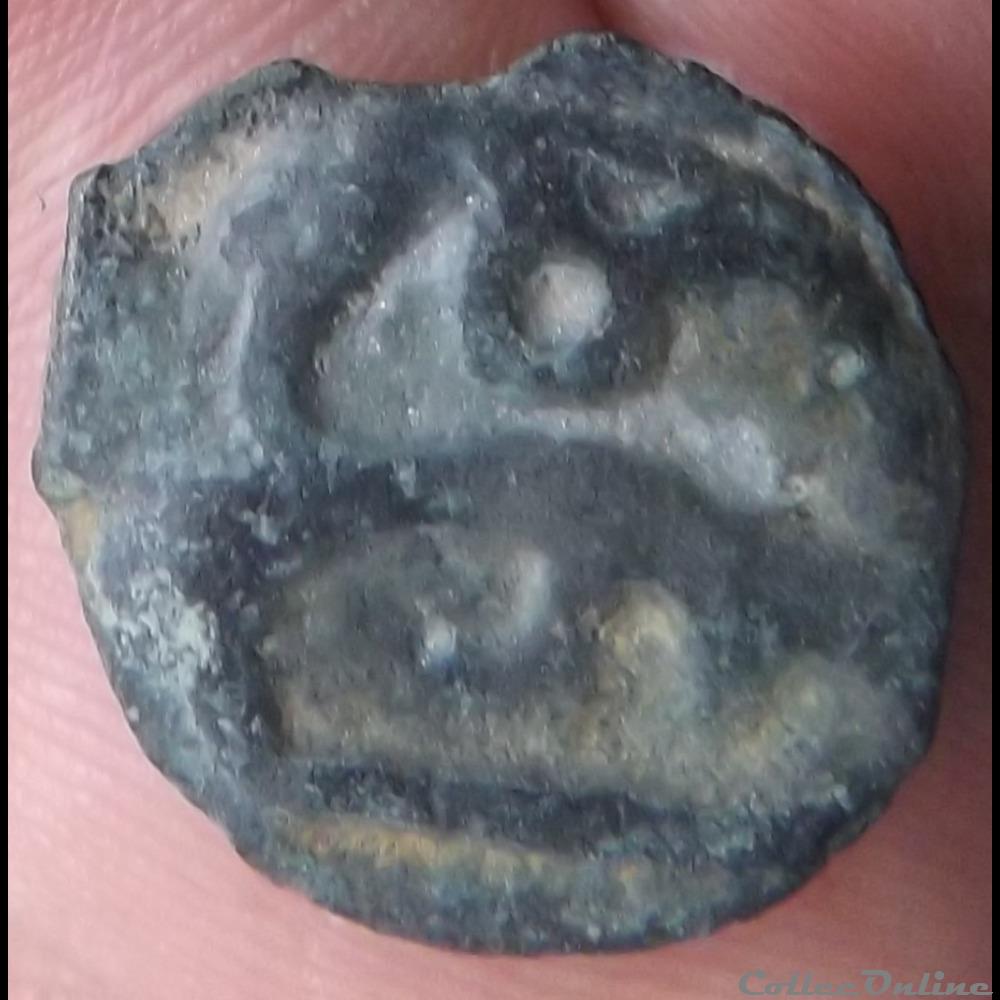 monnaie antique gauloise potin au mannequin imite des eduens