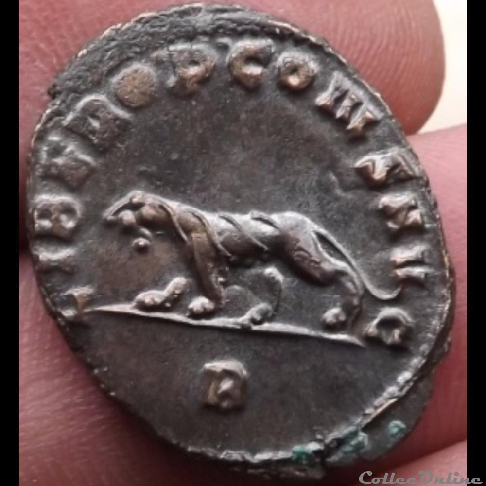 Gallien à la panthère à gauche monnaie antique romaine gallien a la panthere a gauche
