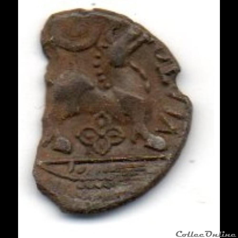 monnaie antique gauloise serie 83 dt 641 quinaire atevla vlatos a epi et a la fleur