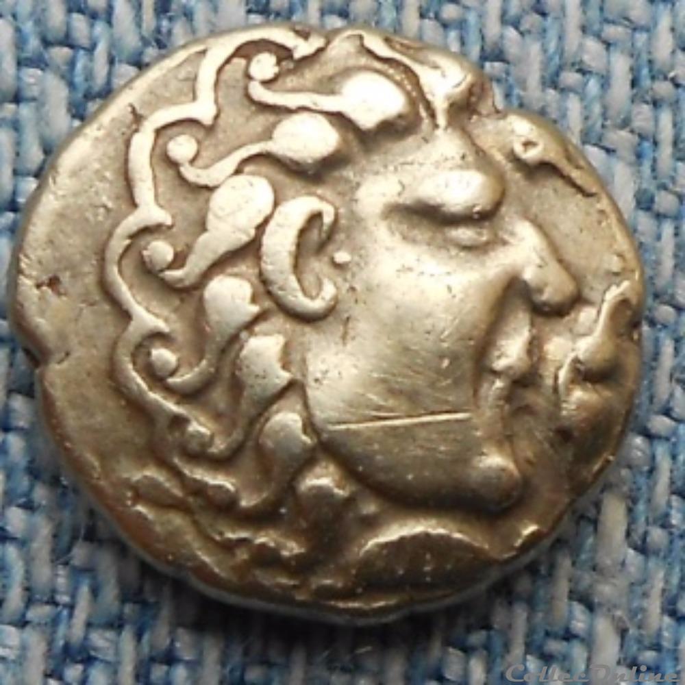 monnaie antique gauloise serie 875 dt 3177 1 4 de statere type de chenoves a la lyres
