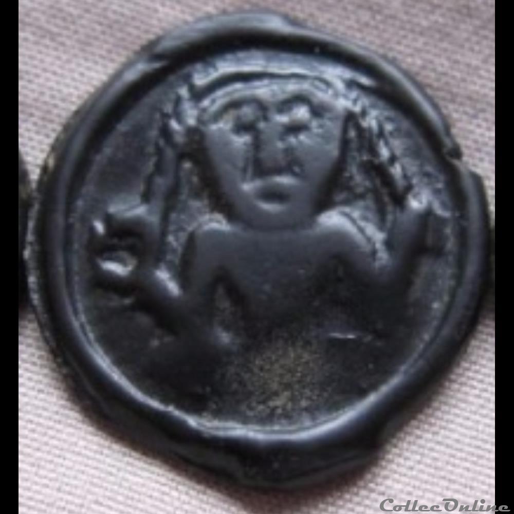 monnaie antique gauloise serie 36 dt 220 potin a la deesse nattee assis en tailleur