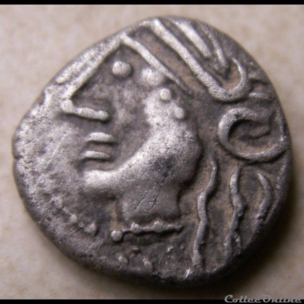 DT série 884 Quinaire KALETEDOY monnaie antique gauloise dt serie 884 quinaire kaletedoy
