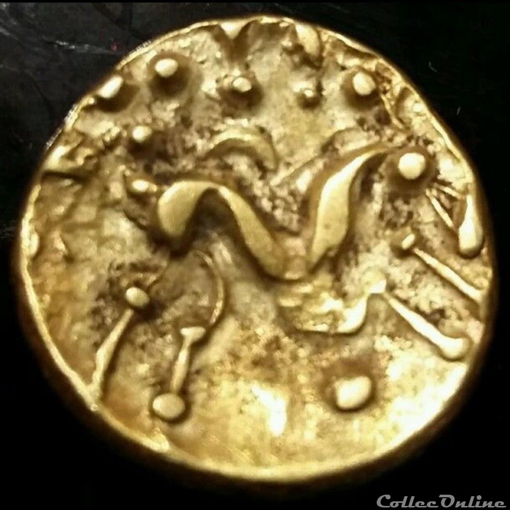 série 40 statère uniface au cheval sans S monnaie antique gauloise serie 40 statere uniface au cheval sans s