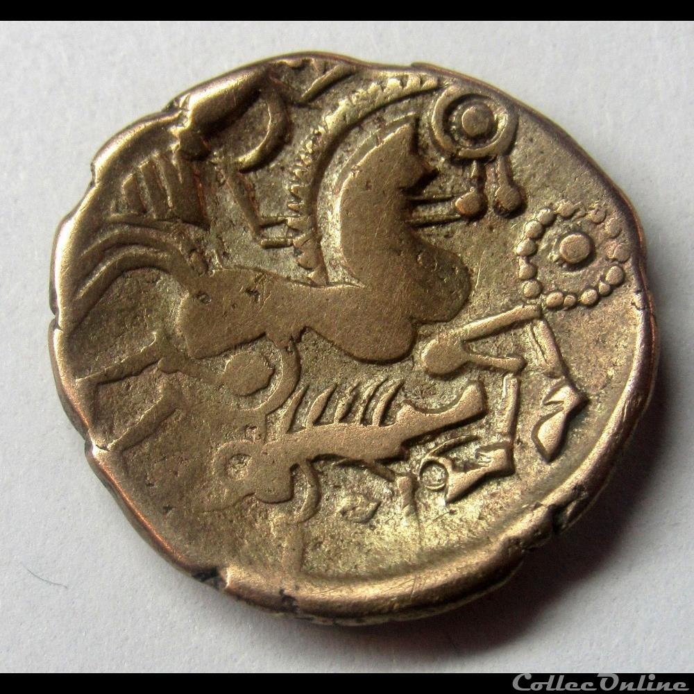 Série 402 DT 2401 hémistatère aulerque éburovice / sanglier monnaie antique gauloise serie 402 dt 2401 hemistatere aulerque eburovice sanglier