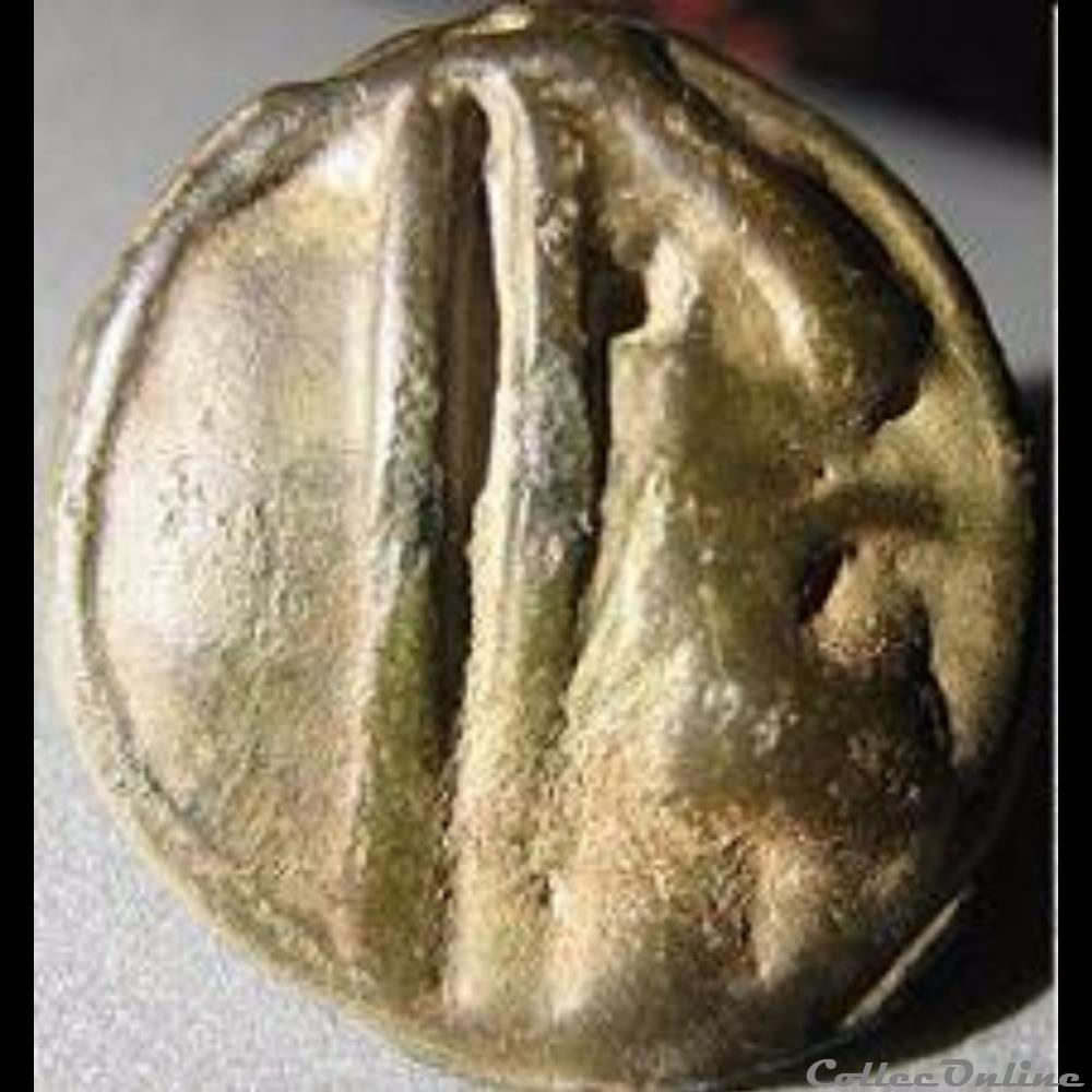 Série 854 DT Potin au bandeau / tête à droite monnaie antique gauloise serie 854 dt potin au bandeau tete a droite