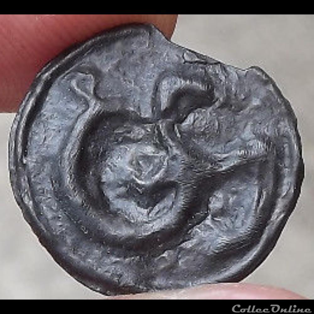 Série 890 DT 3203 Potin à l'hippocampe monnaie antique gauloise serie 890 dt 3203 potin a hippocampe