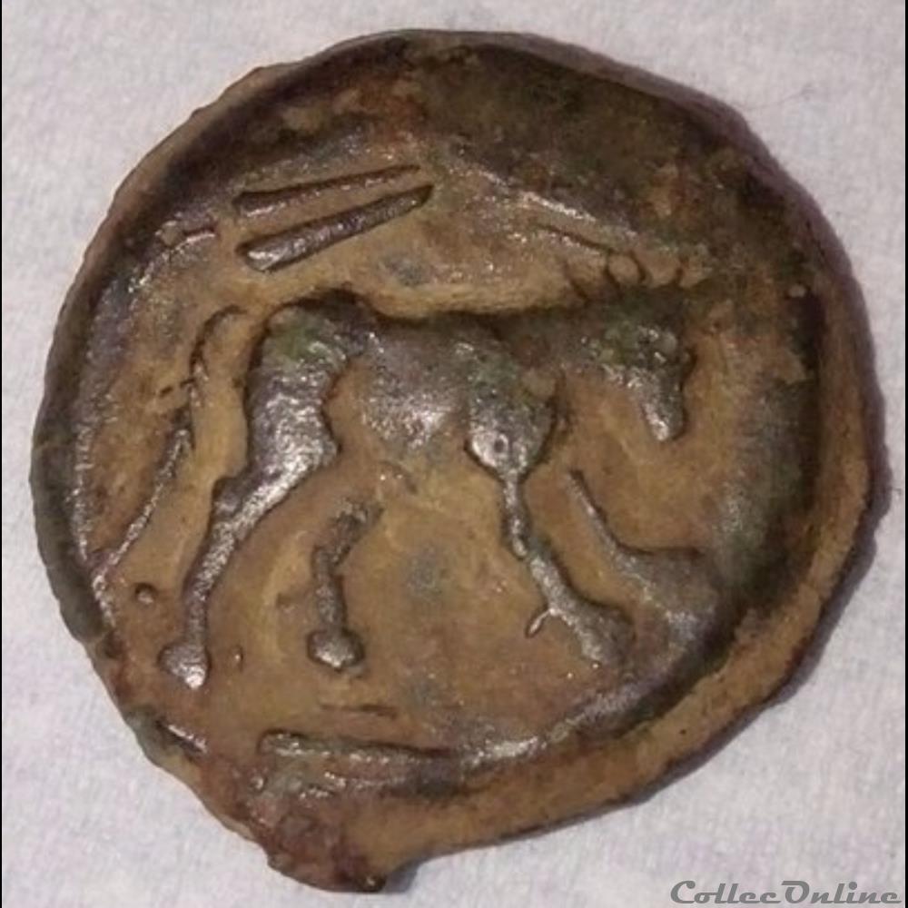Série 76 DT 617 bronze AMBACTI monnaie antique gauloise serie 76 dt 617 bronze ambacti