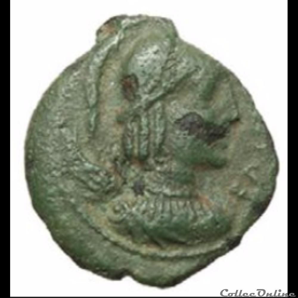 série 1229 DT 3607 Bronze EPAD au guerrier monnaie antique gauloise serie 1229 dt 3607 bronze epad au guerrier