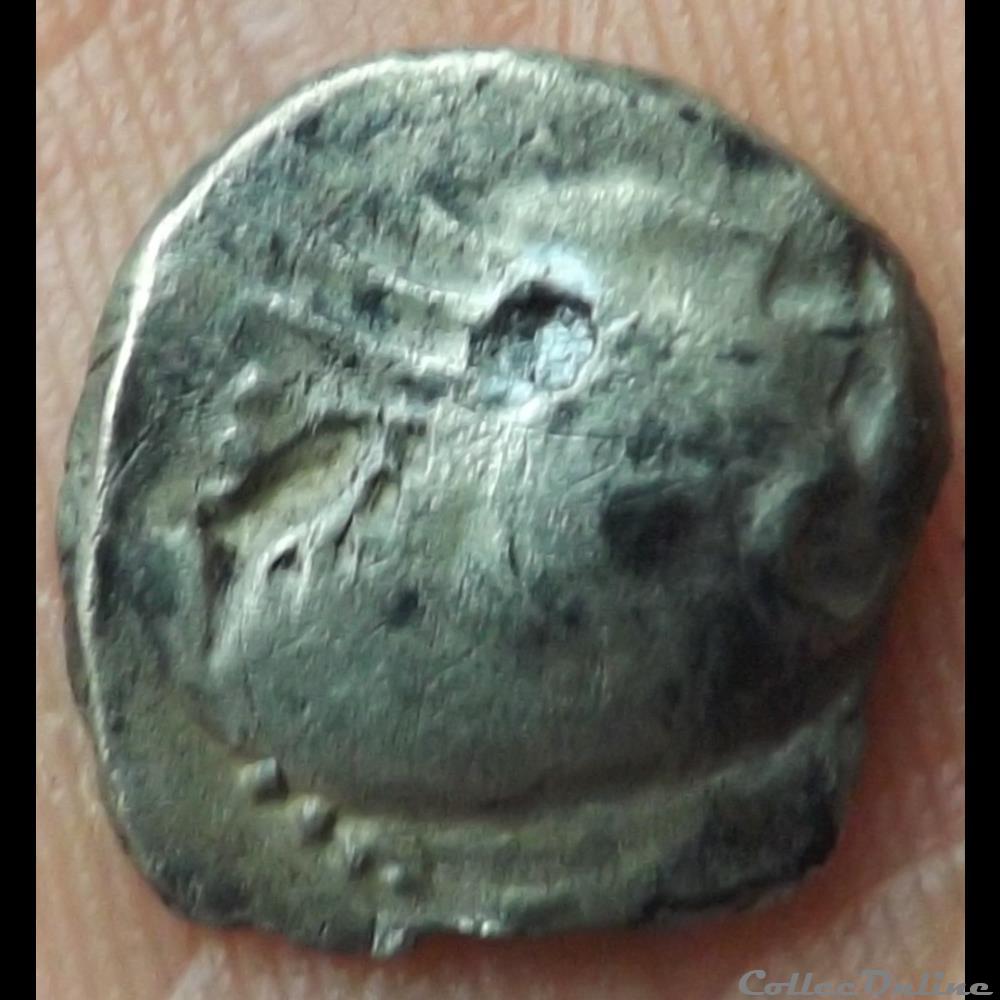 quinaire eduen à la croisette ? monnaie antique gauloise quinaire eduen a la croisette