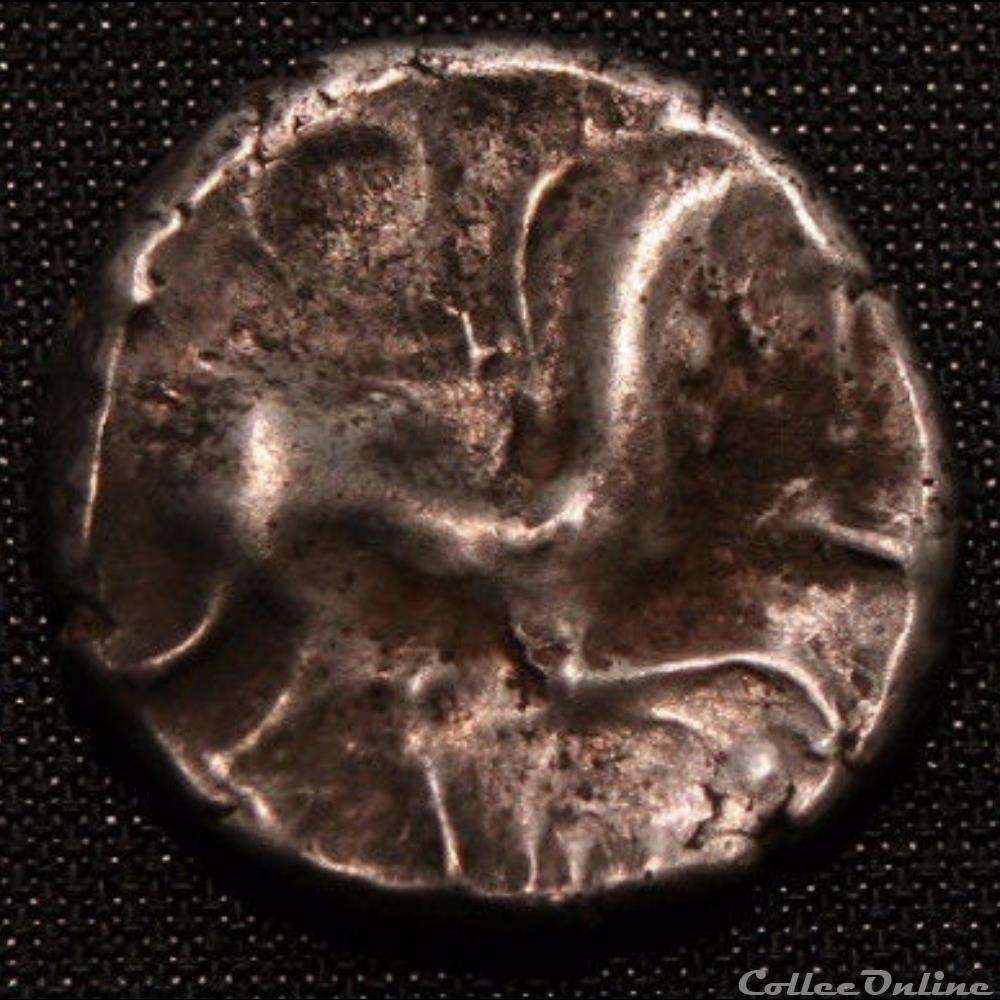 monnaie antique gauloise serie 878 dt 3183 quinaire a la lyre annelet
