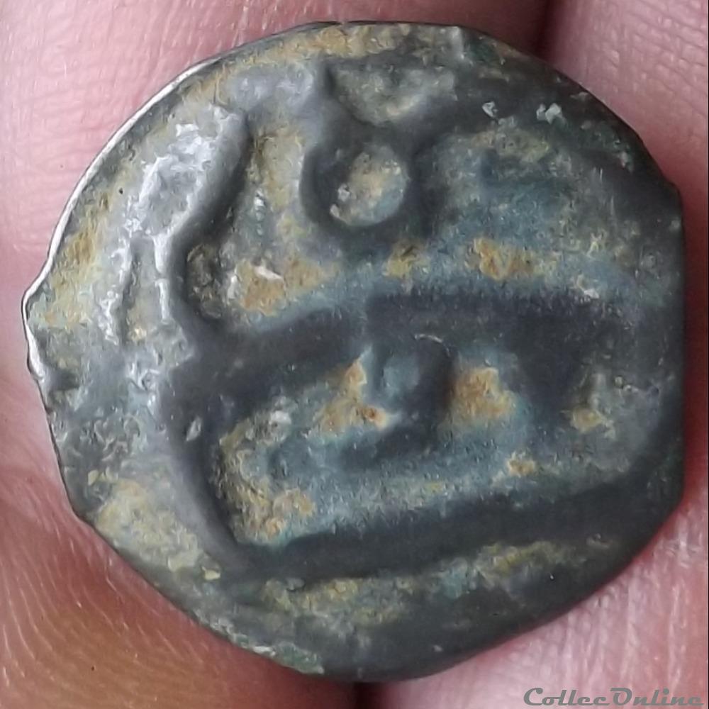 monnaie antique gauloise potin au mannequin imite des eduens