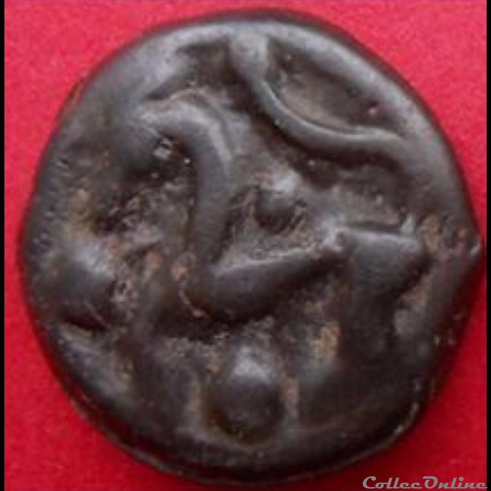 Série 559 DT 2640 Potin à la tête d'indien monnaie antique gauloise serie 559 dt 2640 potin a la tete indien