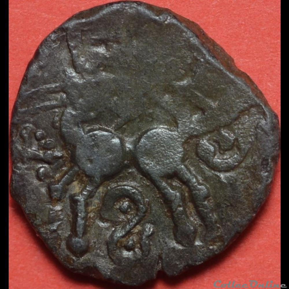 monnaie antique gauloise dt 687 bronze lingon ekpito
