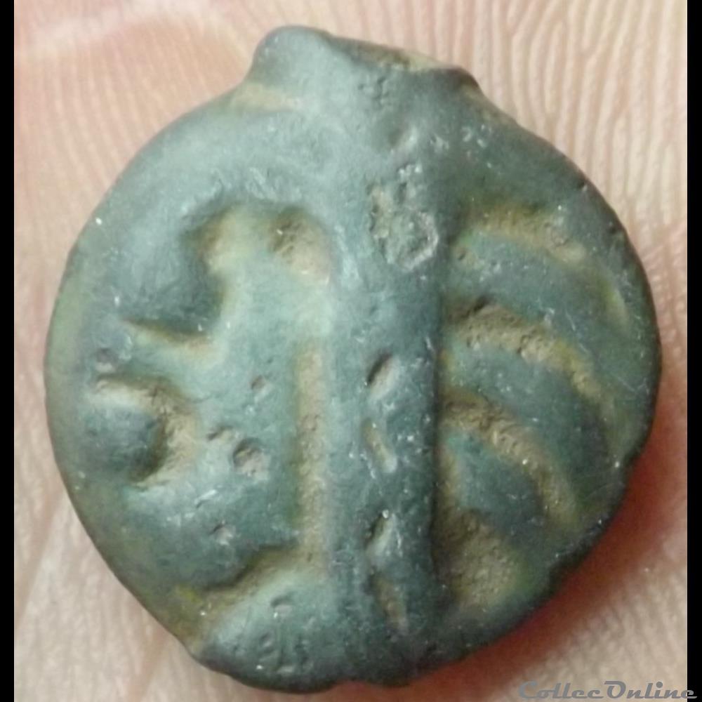 ( incertain ) Potin du type de Tremblois ( type 1 ) monnaie antique gauloise incertain potin du type de tremblois type 1