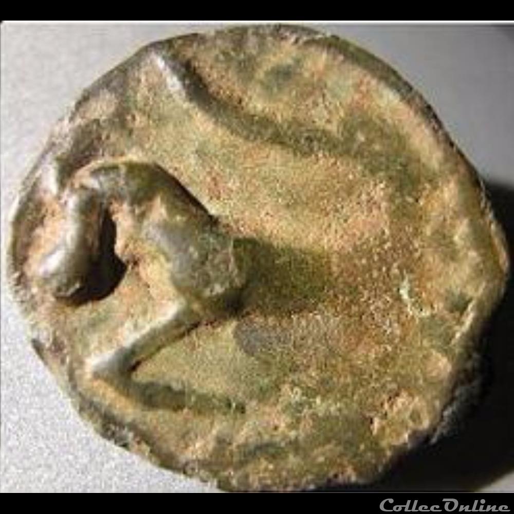 Série 854 DT Potin au bandeau / tête à droite monnaie antique gauloise serie 854 dt potin au bandeau tete a droite