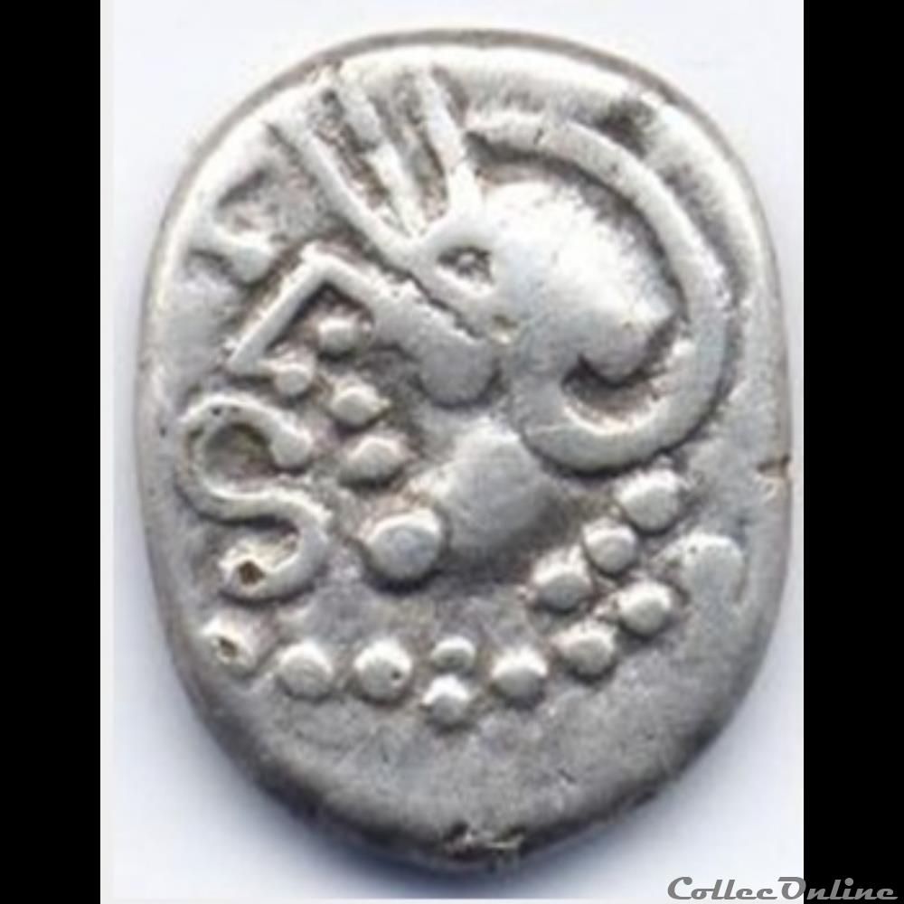 DT série 884 Quinaire KALETEDOY au S monnaie antique gauloise dt serie 884 quinaire kaletedoy au s