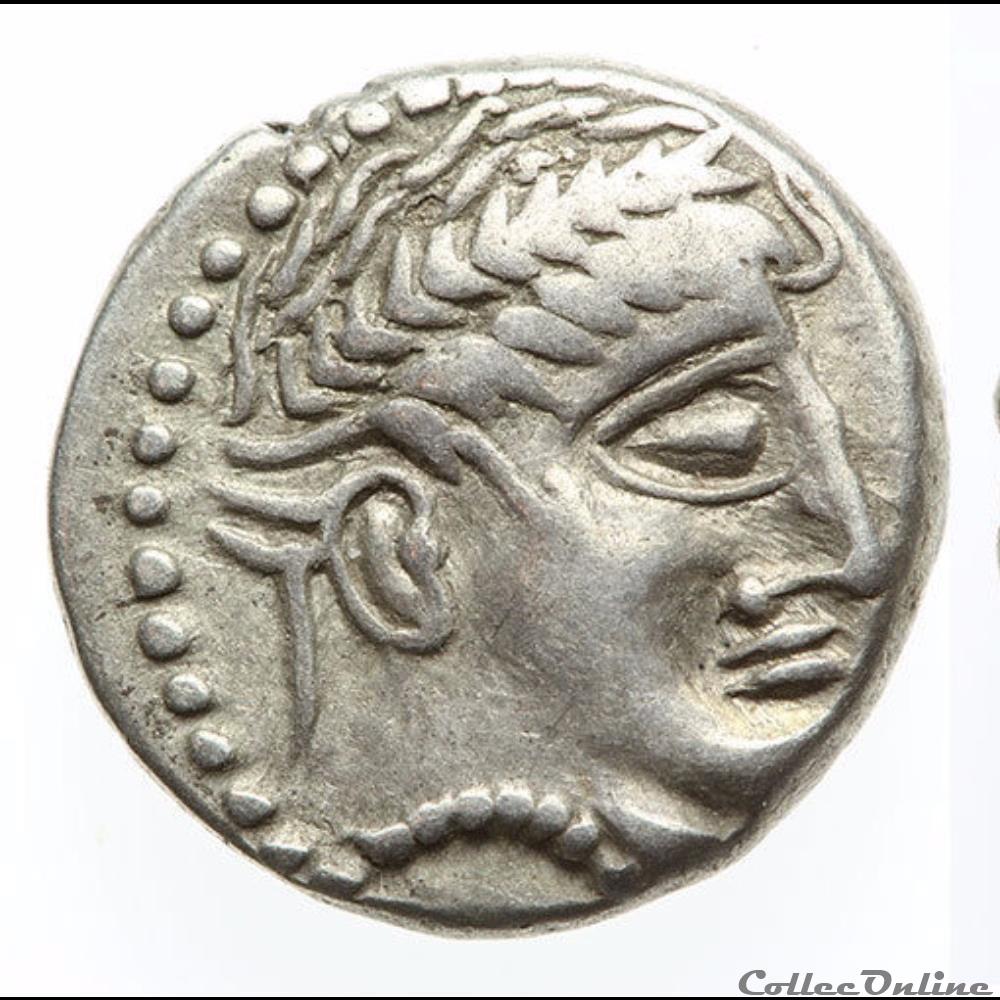 série 821 DT 3445 drachme IALKOVESI monnaie antique gauloise serie 821 dt 3445 drachme ialkovesi